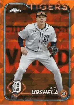 2024 Topps Chrome Update Sapphire Edition - Orange Sapphire #USCS346 - Gio Urshela - Detroit Tigers