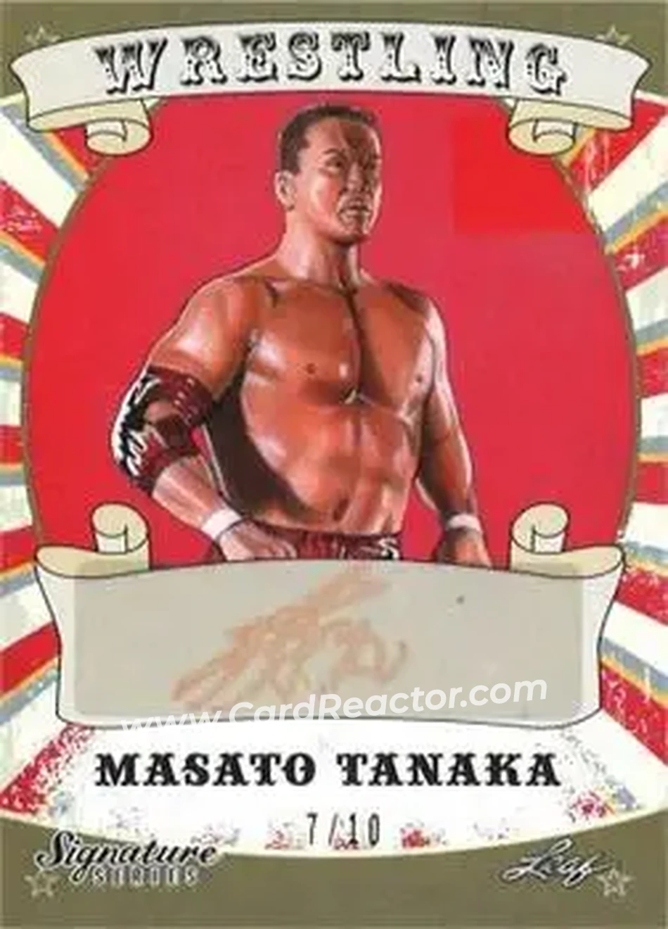 2016 Leaf Signature Series - Red #53 - Masato Tanaka - Front