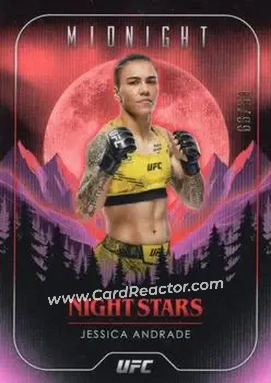2024 Topps Midnight UFC - Night Stars Twilight #NS-10 - Jessica Andrade - Front