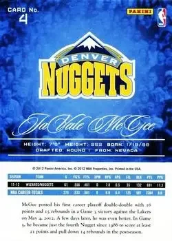 Back of JaVale McGee