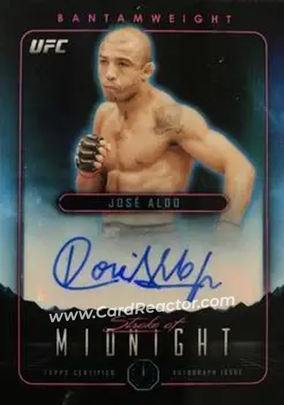 2024 Topps Midnight UFC - Stroke of Midnight Autographs #SMA-JAO - Jose Aldo - Front 2024 Topps Midnight UFC - Stroke of Midnight Autographs #SMA-JAO - Jose Aldo - Front