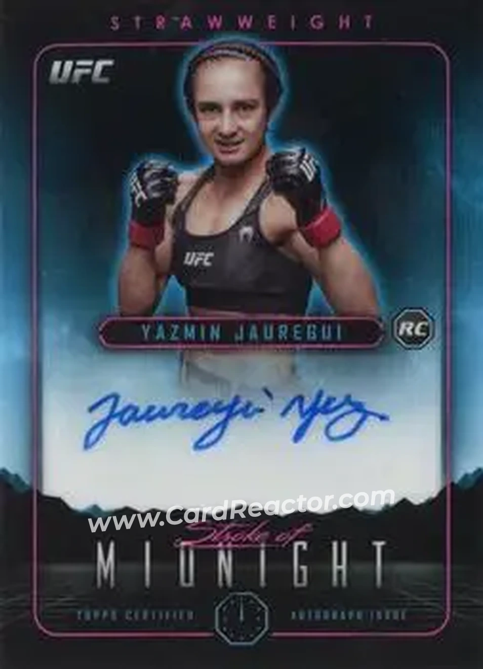 2024 Topps Midnight UFC - Stroke of Midnight Autographs #SMA-YJI - Yazmin Jauregui - Front 2024 Topps Midnight UFC - Stroke of Midnight Autographs #SMA-YJI - Yazmin Jauregui - Front