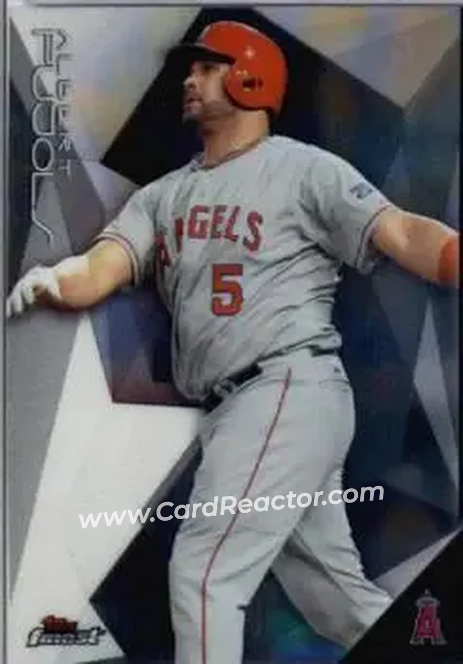 2015 Finest #1 - Albert Pujols - Los Angeles Angels - Front