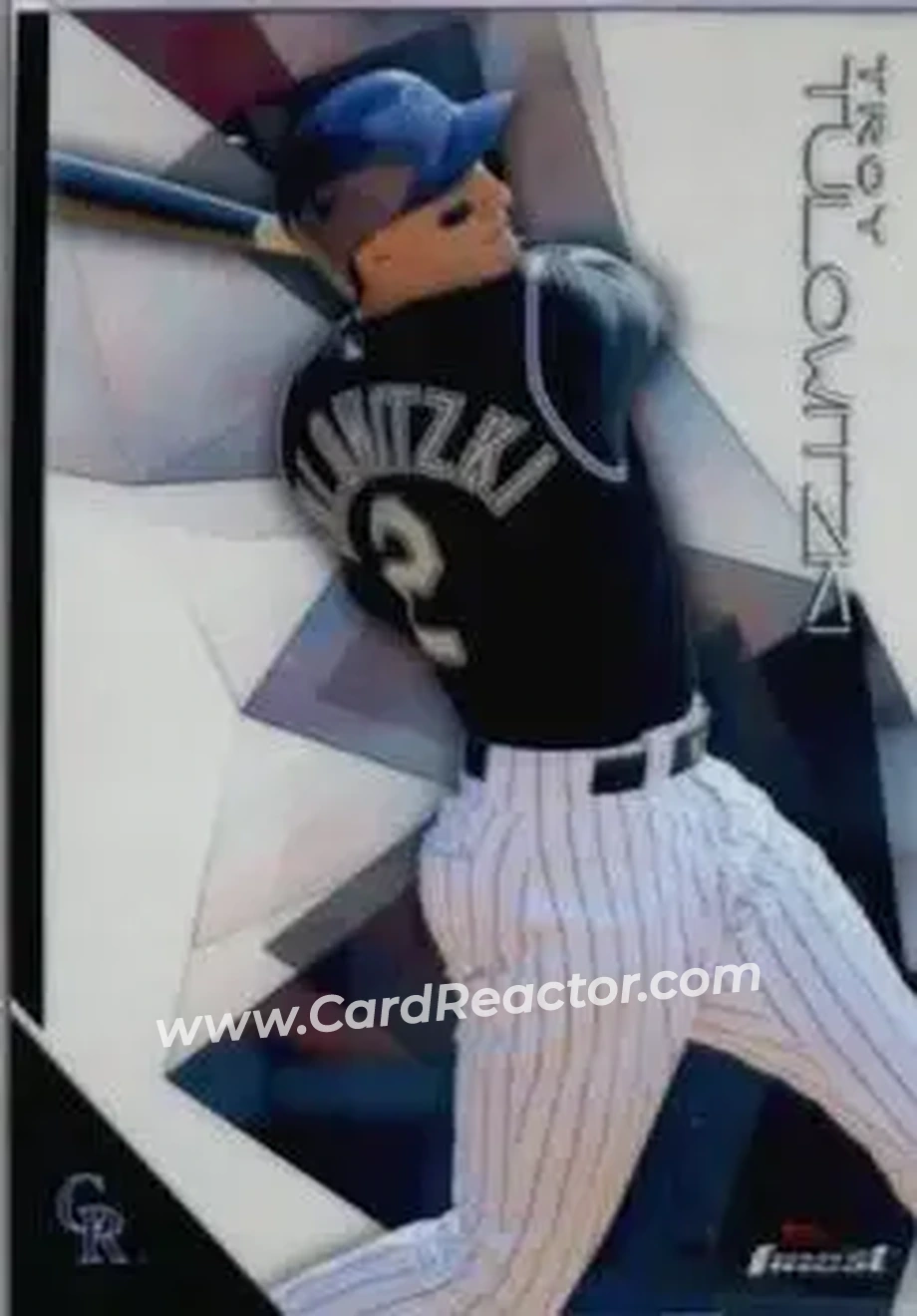 2015 Finest #17 - Troy Tulowitzki - Colorado Rockies - Front