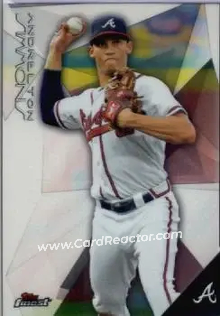 2015 Finest #18 - Andrelton Simmons - Atlanta Braves - Front