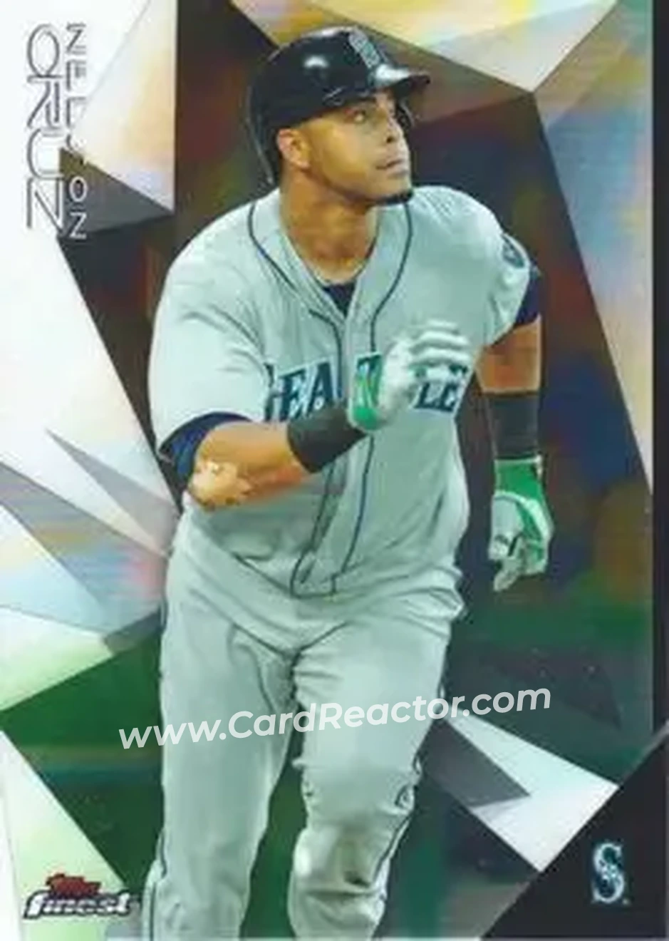 2015 Finest #38 - Nelson Cruz - Seattle Mariners - Front