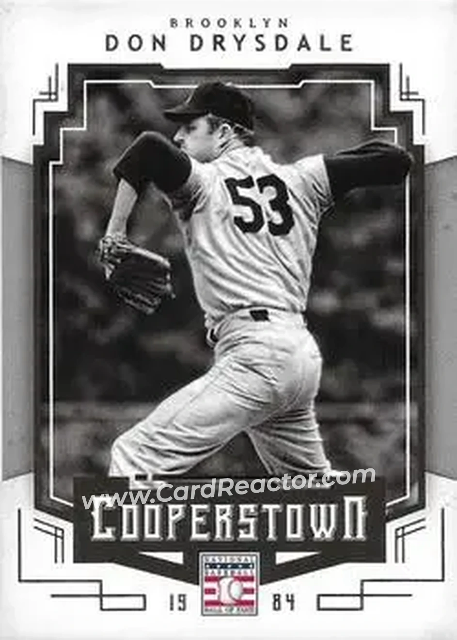 2015 Panini Cooperstown #25 - Don Drysdale - Brooklyn Dodgers - Front
