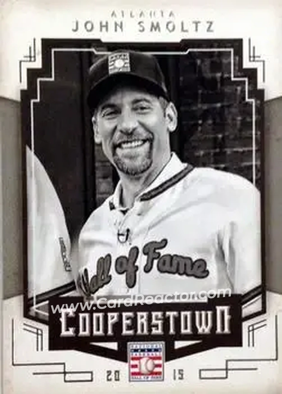 2015 Panini Cooperstown #57 - John Smoltz - Atlanta Braves - Front