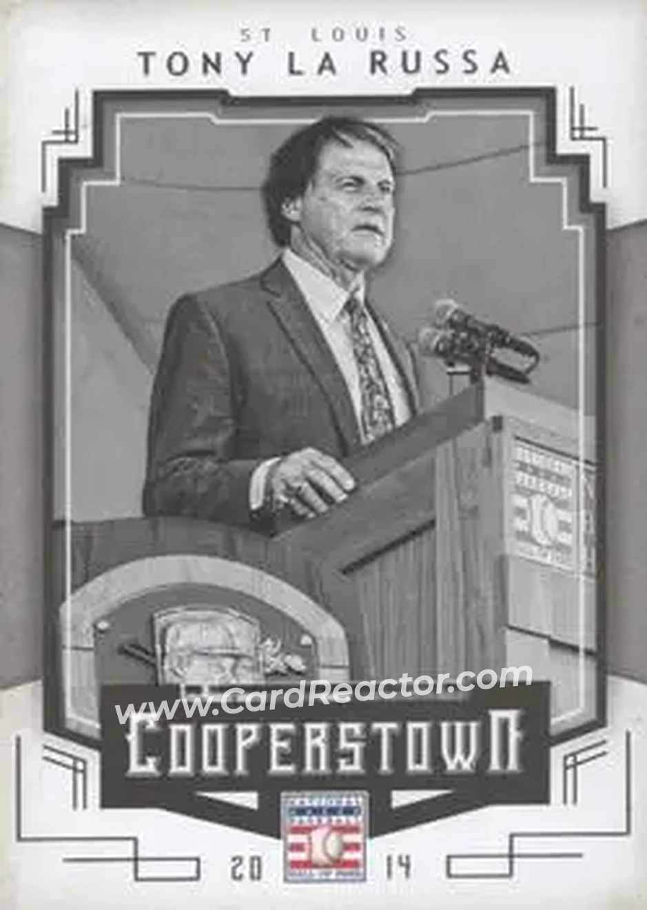 2015 Panini Cooperstown #94 - Tony La Russa - St. Louis Cardinals - Front