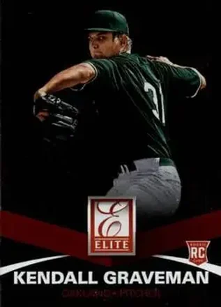 2015 Panini Elite #7 - Kendall Graveman - Oakland Athletics