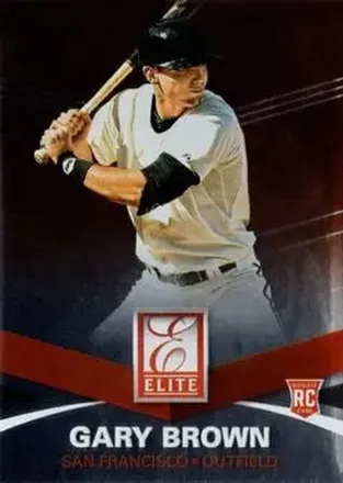 2015 Panini Elite #9 - Gary Brown - San Francisco Giants