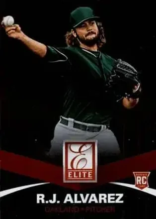2015 Panini Elite #10 - R.J. Alvarez - Oakland Athletics