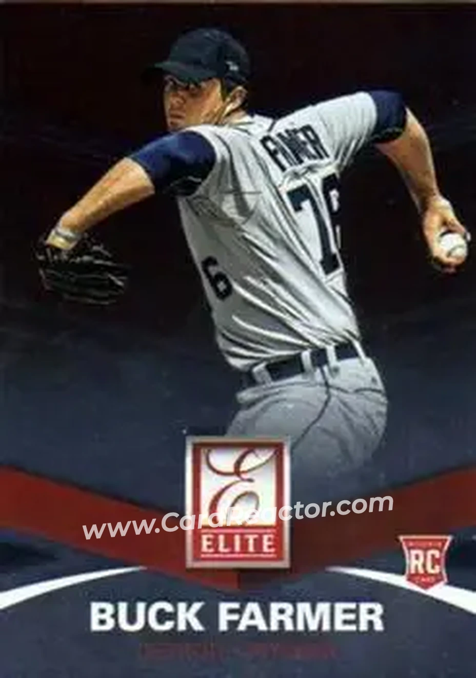 2015 Panini Elite #25 - Buck Farmer - Detroit Tigers - Front