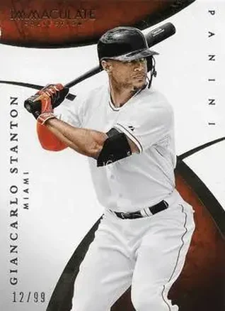 2015 Panini Immaculate Collection #6 - Giancarlo Stanton - Miami Marlins