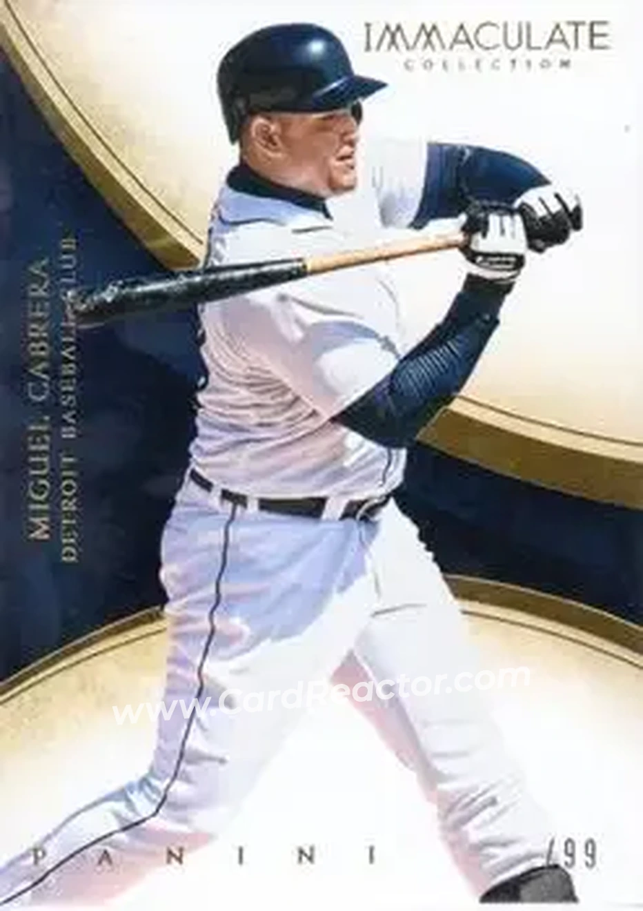 2015 Panini Immaculate Collection #12 - Miguel Cabrera - Detroit Tigers - Front
