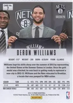 Back of Deron Williams