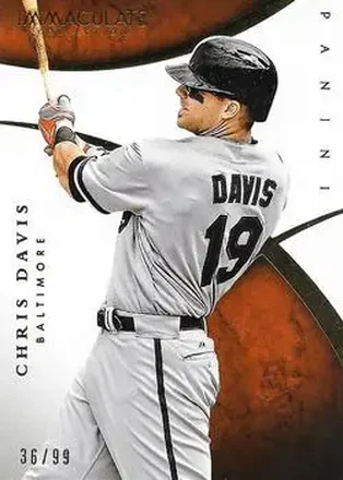 2015 Panini Immaculate Collection #27 - Chris Davis - Baltimore Orioles