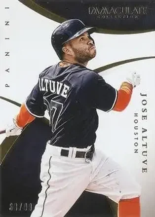 2015 Panini Immaculate Collection #52 - Jose Altuve - Houston Astros