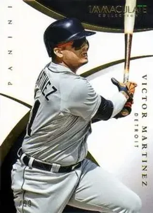2015 Panini Immaculate Collection #58 - Victor Martinez - Detroit Tigers
