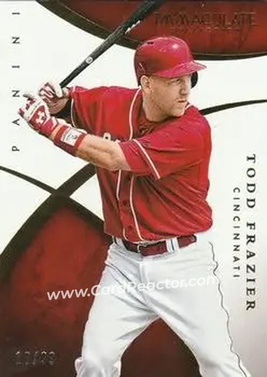 2015 Panini Immaculate Collection #74 - Todd Frazier - Cincinnati Reds - Front