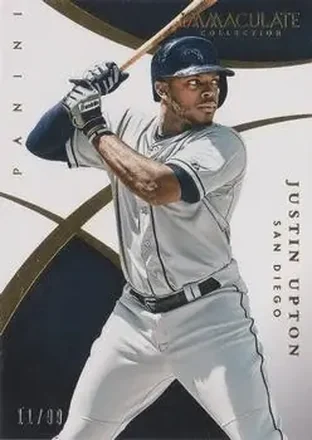 2015 Panini Immaculate Collection #75 - Justin Upton - San Diego Padres