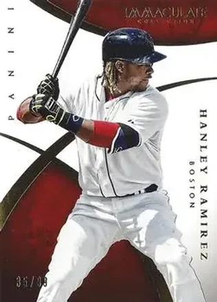 2015 Panini Immaculate Collection #82 - Hanley Ramirez - Boston Red Sox