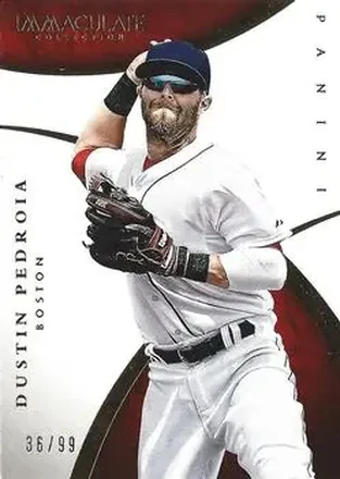 2015 Panini Immaculate Collection #83 - Dustin Pedroia - Boston Red Sox