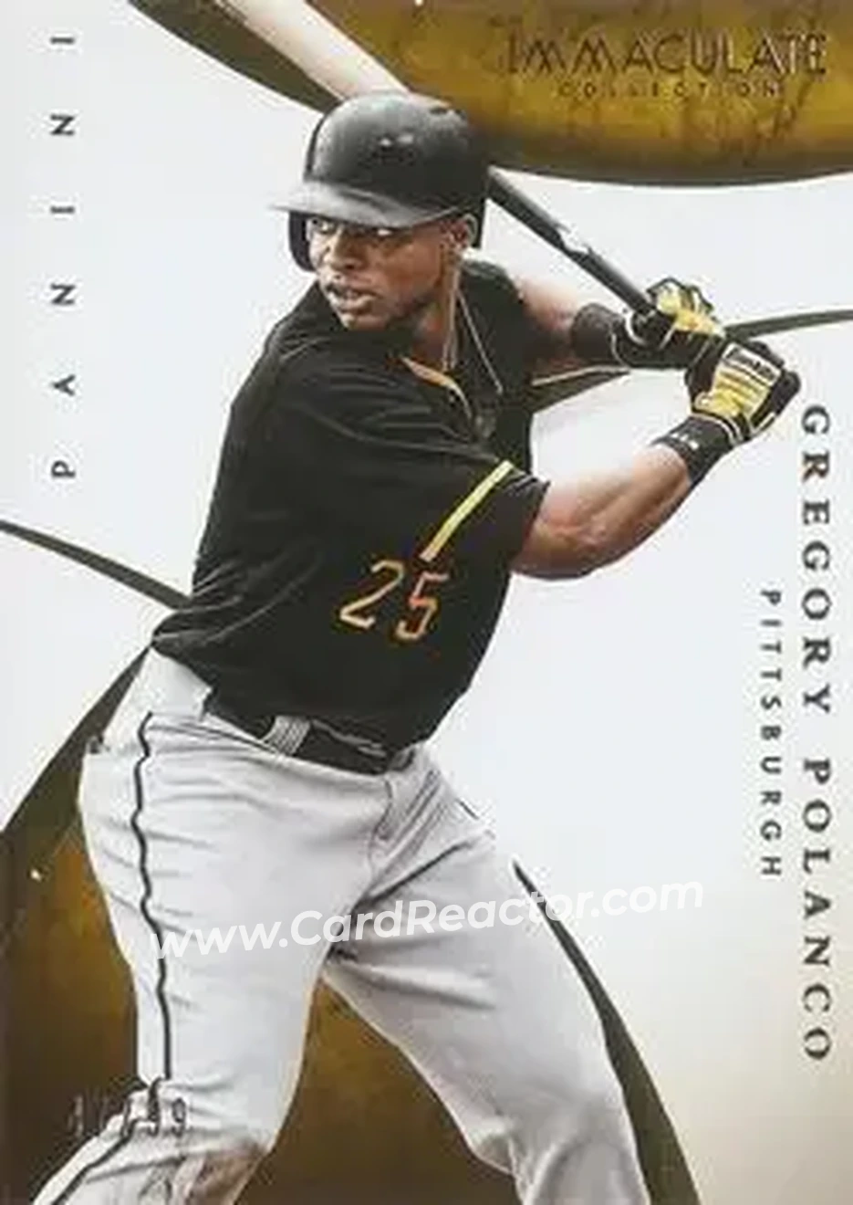2015 Panini Immaculate Collection #90 - Gregory Polanco - Pittsburgh Pirates - Front 2015 Panini Immaculate Collection #90 - Gregory Polanco - Pittsburgh Pirates - Front