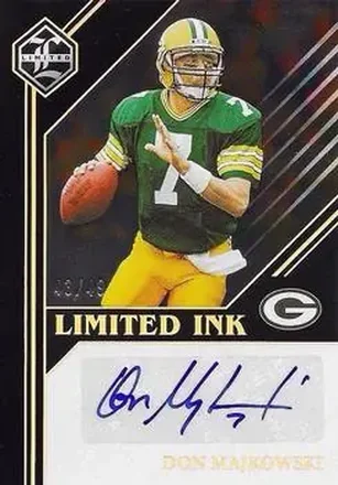 2023 Panini Limited - Limited Ink Gold Spotlight #LI-DM - Don Majkowski - Green Bay Packers