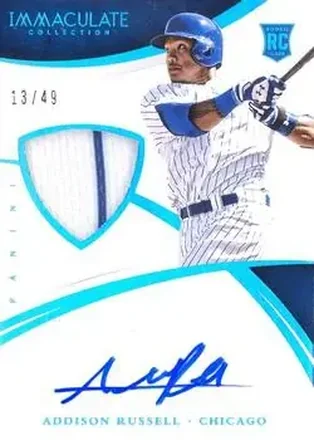 2015 Panini Immaculate Collection #113 - Addison Russell - Chicago Cubs
