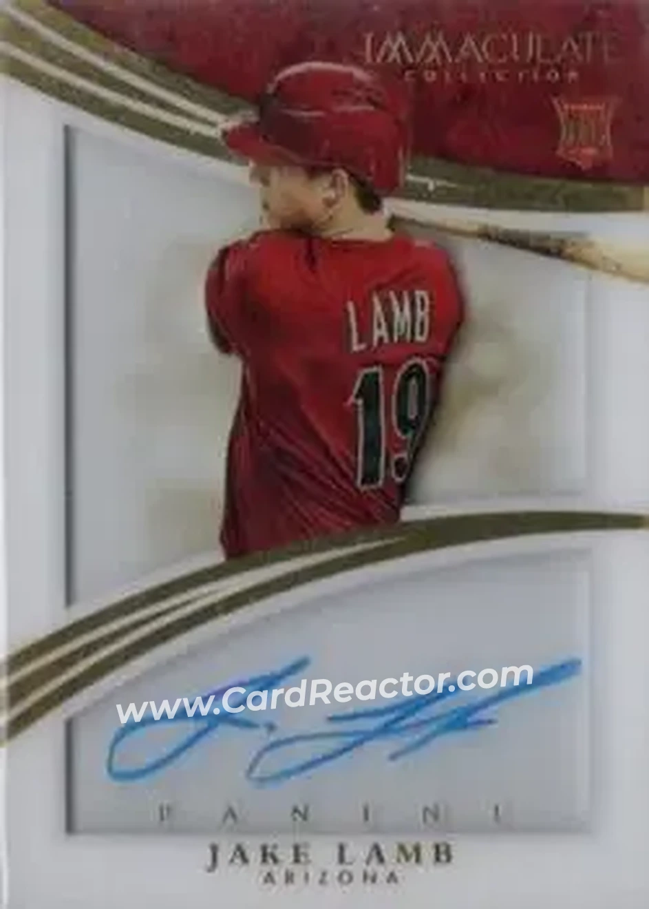 2015 Panini Immaculate Collection #125 - Jake Lamb - Arizona Diamondbacks - Front