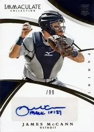 2015 Panini Immaculate Collection #137 - James McCann - Detroit Tigers