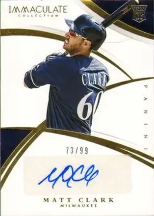 2015 Panini Immaculate Collection #138 - Matt Clark - Milwaukee Brewers