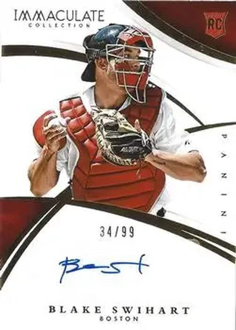 2015 Panini Immaculate Collection #150 - Blake Swihart - Boston Red Sox - Front
