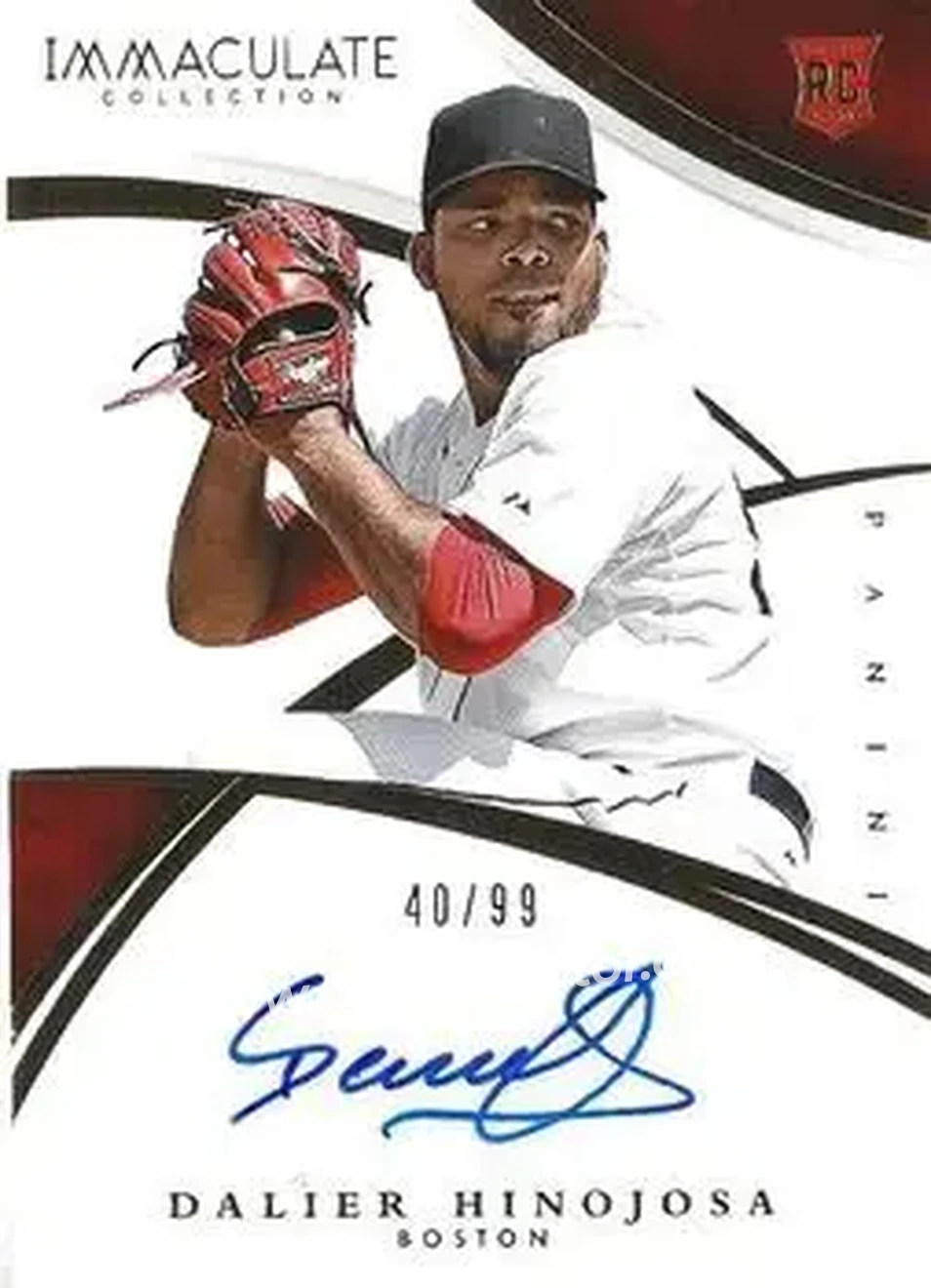 2015 Panini Immaculate Collection #151 - Dalier Hinojosa - Boston Red Sox - Front