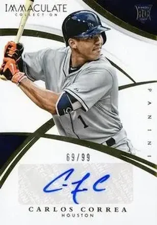 2015 Panini Immaculate Collection #158 - Carlos Correa - Houston Astros
