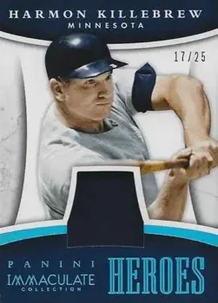 2015 Panini Immaculate Collection - Immaculate Heroes Materials Blue #20 - Harmon Killebrew - Minnesota Twins
