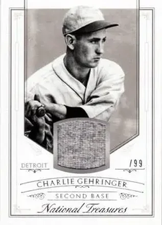 2015 Panini National Treasures #8 - Charlie Gehringer - Detroit Tigers