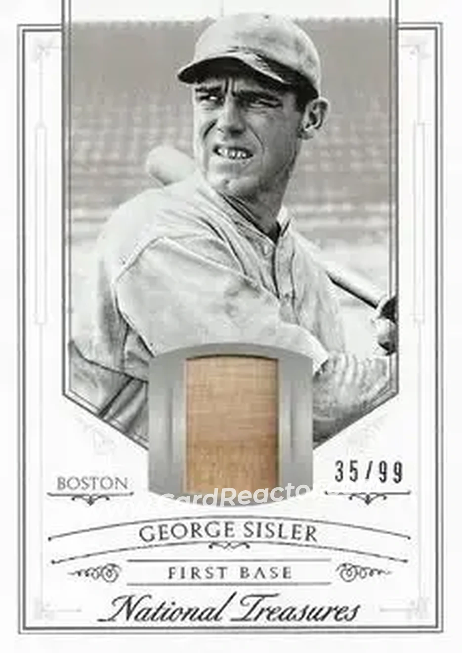 2015 Panini National Treasures #16 - George Sisler - Boston Braves - Front
