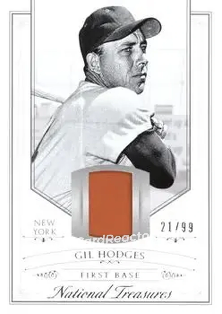 2015 Panini National Treasures #17 - Gil Hodges - New York Mets - Front