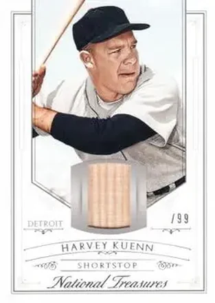 2015 Panini National Treasures #20 - Harvey Kuenn - Detroit Tigers