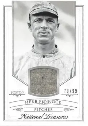 2015 Panini National Treasures #21 - Herb Pennock - Boston Red Sox