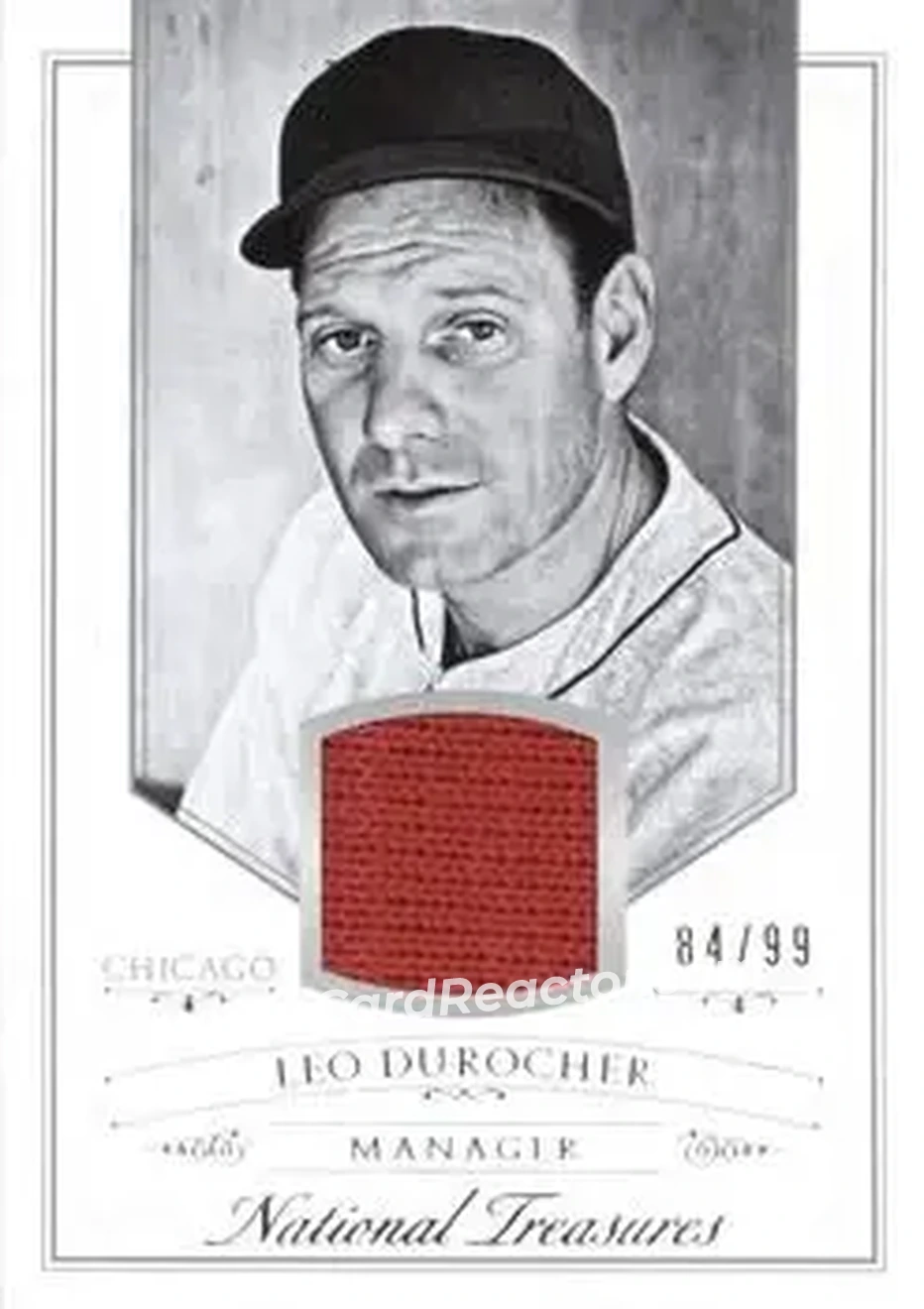 2015 Panini National Treasures #33 - Leo Durocher - Chicago Cubs - Front