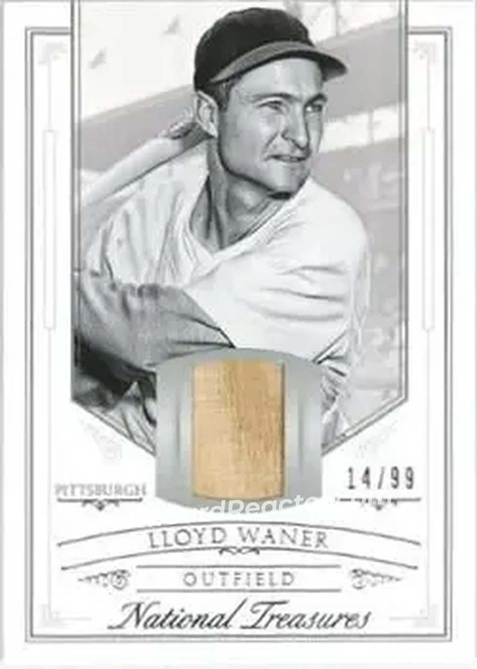 2015 Panini National Treasures #34 - Lloyd Waner - Pittsburgh Pirates - Front 2015 Panini National Treasures #34 - Lloyd Waner - Pittsburgh Pirates - Front