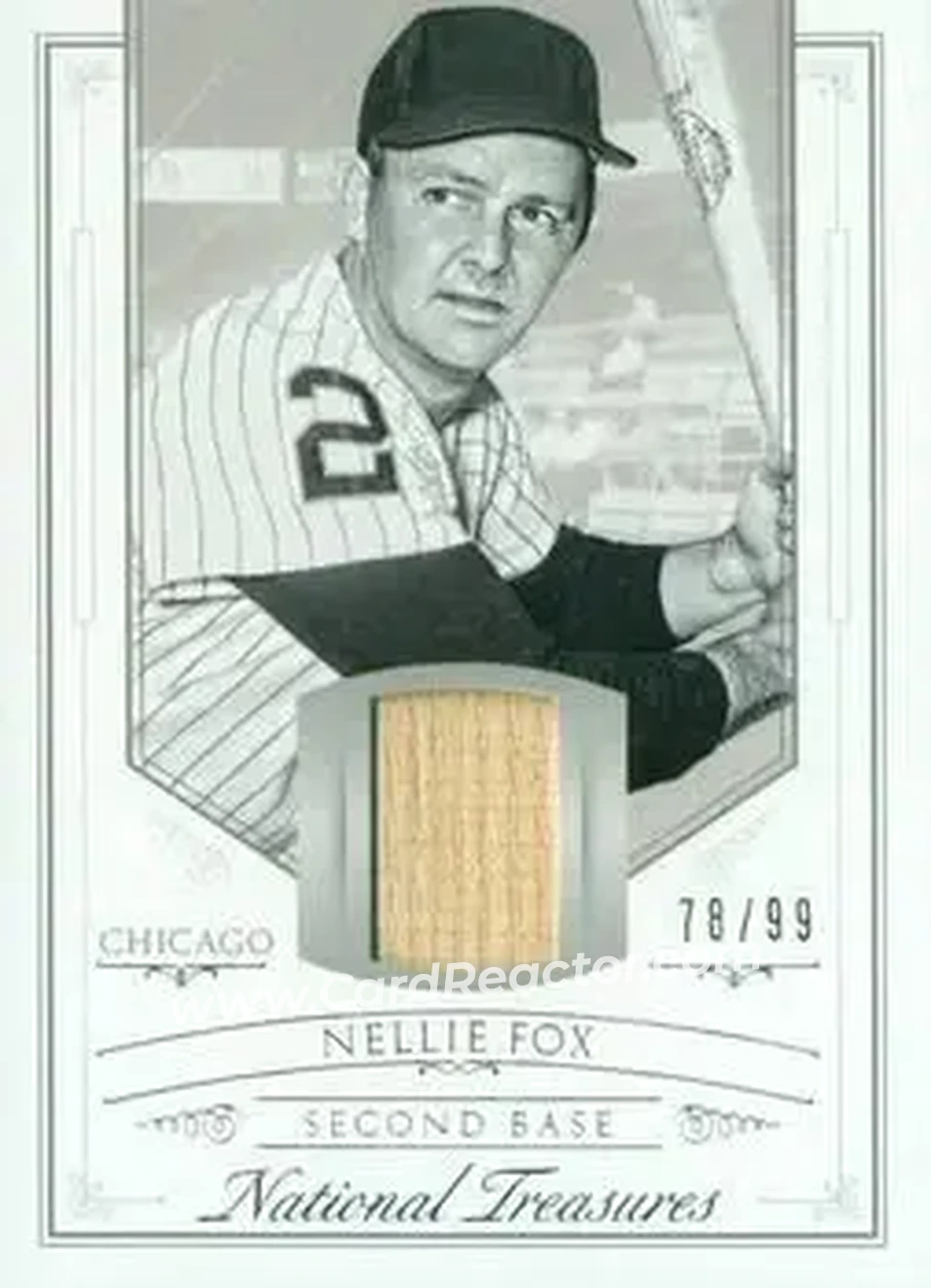 2015 Panini National Treasures #38 - Nelson Fox - Chicago White Sox - Front