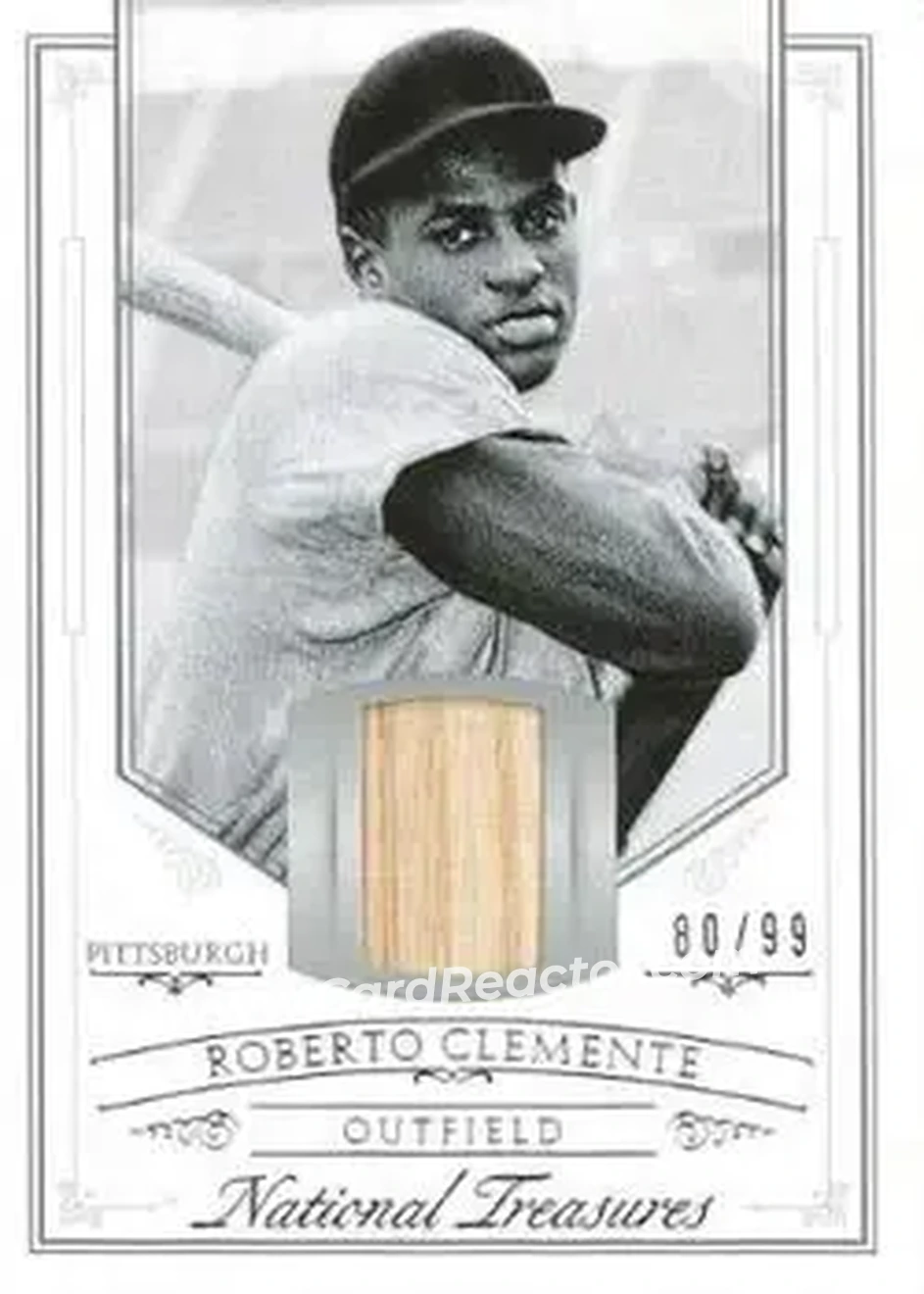 2015 Panini National Treasures #42 - Bob Clemente - Pittsburgh Pirates - Front 2015 Panini National Treasures #42 - Bob Clemente - Pittsburgh Pirates - Front