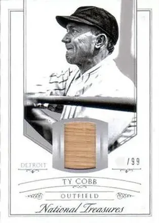 2015 Panini National Treasures #55 - Ty Cobb - Detroit Tigers