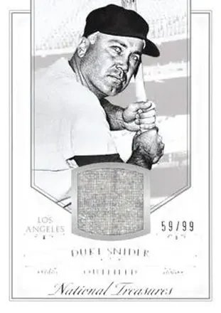 2015 Panini National Treasures #67 - Edwin "Duke" Snider - Los Angeles Dodgers
