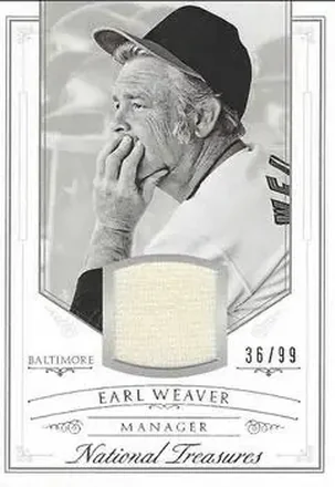 2015 Panini National Treasures #68 - Earl Weaver - Baltimore Orioles