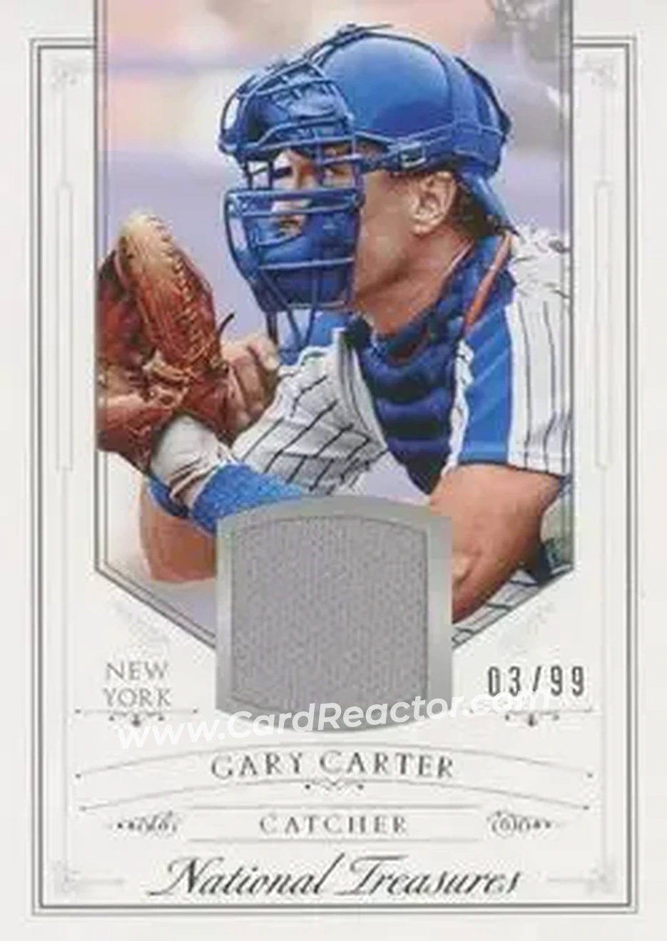 2015 Panini National Treasures #74 - Gary Carter - New York Mets - Front 2015 Panini National Treasures #74 - Gary Carter - New York Mets - Front